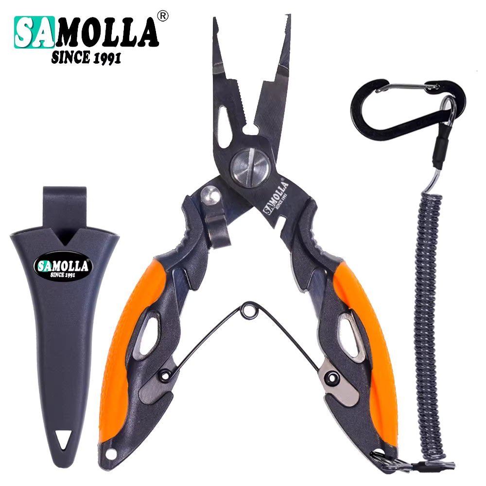 4 in 1 Stainless Steel Fishing Pliers & Line Cutter